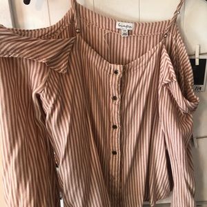 Off the shoulder blouse with straps